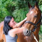 Osteopathin und Pferd